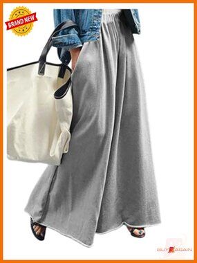 Wide Leg Sweatpants High Elastic Waist Flowy Palazzo Loose Baggy Pants